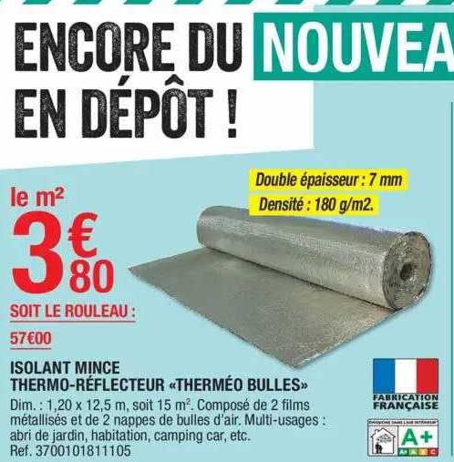 isolant mince thermo-réflecteur «therméo bulles»