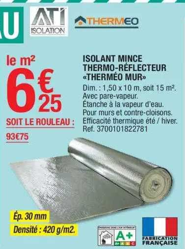 isolant mince thermo-réflecteur «therméo mur»
