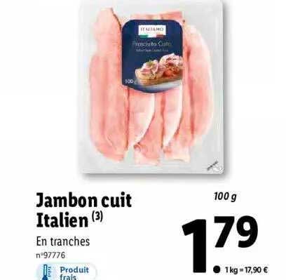 Jambon Cuit Italien Italiamo
