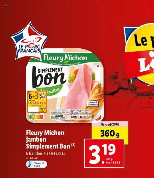 jambon simplement bon fleury michon