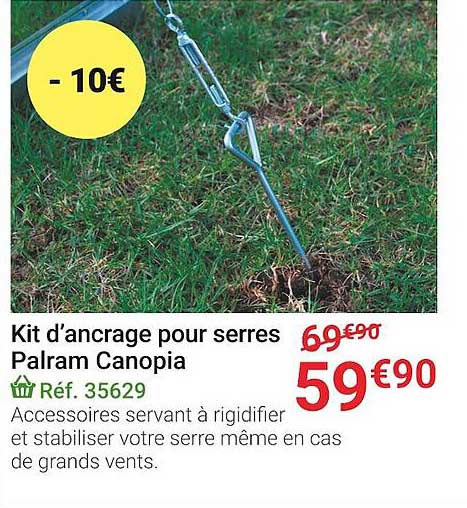 Kit D'ancrage Pour Serres Palram Canopia