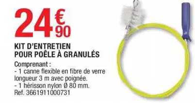 kit d'entretien pour poêle à granulés