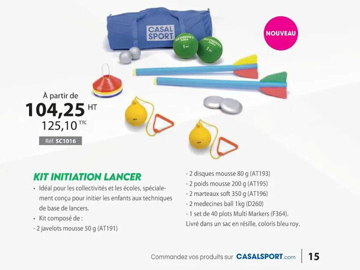 kit initiation lancer