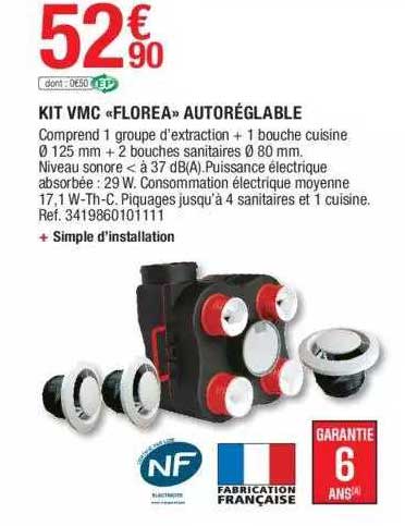 Kit Vmc «florea» Autoréglable