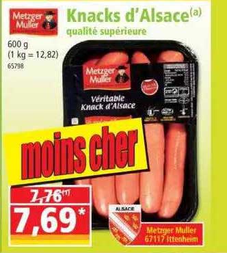 knacks d'alsace qualité supérieure metzger muller