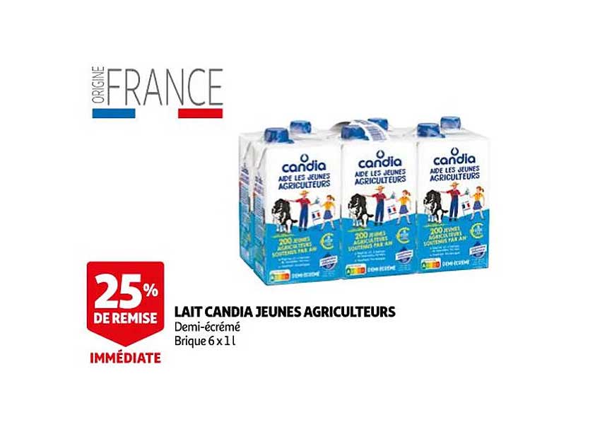 Lait Candia Jeunes Agriculteurs