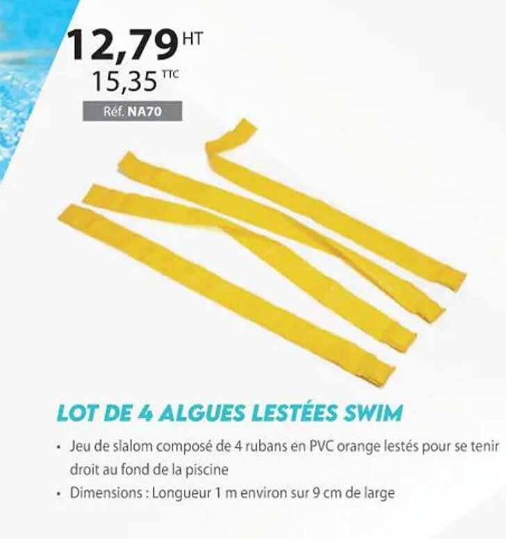 lot de 4 algues lestées swim