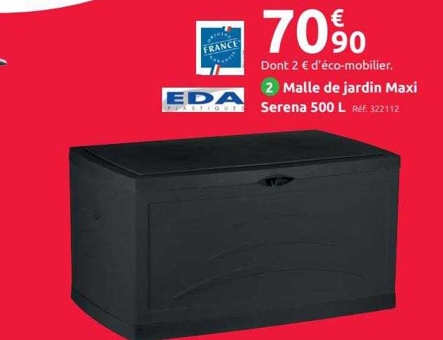 malle de jardin maxi serena 500l eda