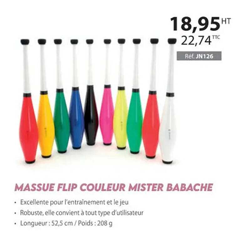 Massue Flip Couleur Mister Babache