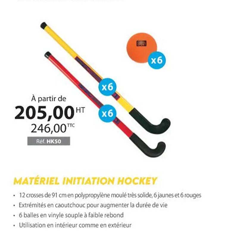 matériel initiation hockey