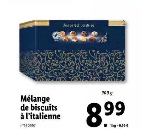 mélange de biscuits à l'italienne
