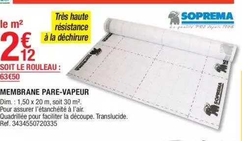 Membrane Pare-vapeur Soprema