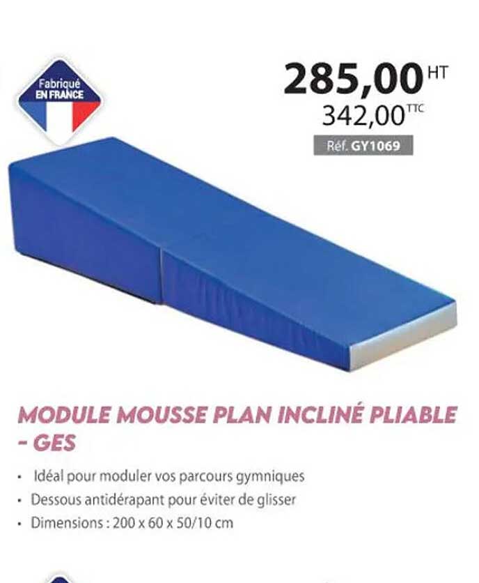 module mousse plan incliné pliable - ges