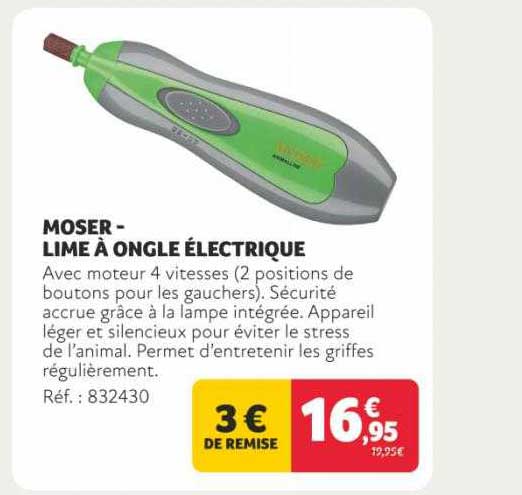 moser - lime à ongle électrique