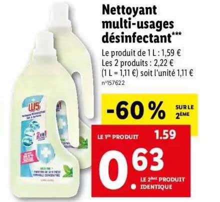 nettoyant multi-usages désinfectant w5
