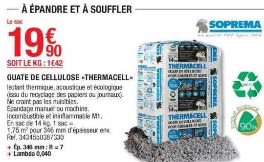 ouate de cellulose «thermacell» soprema