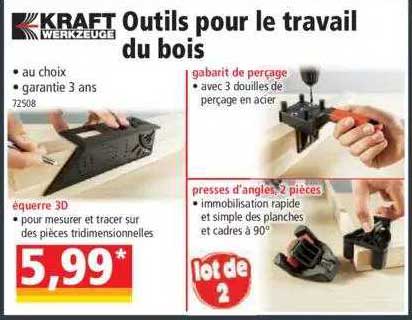 outils pour le travail du bois kraft werkzeuge