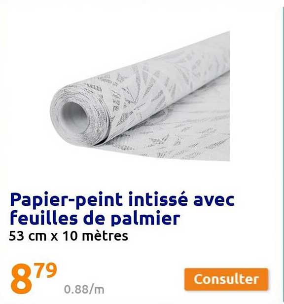 papier-peint intissé avec feuilles de palmier