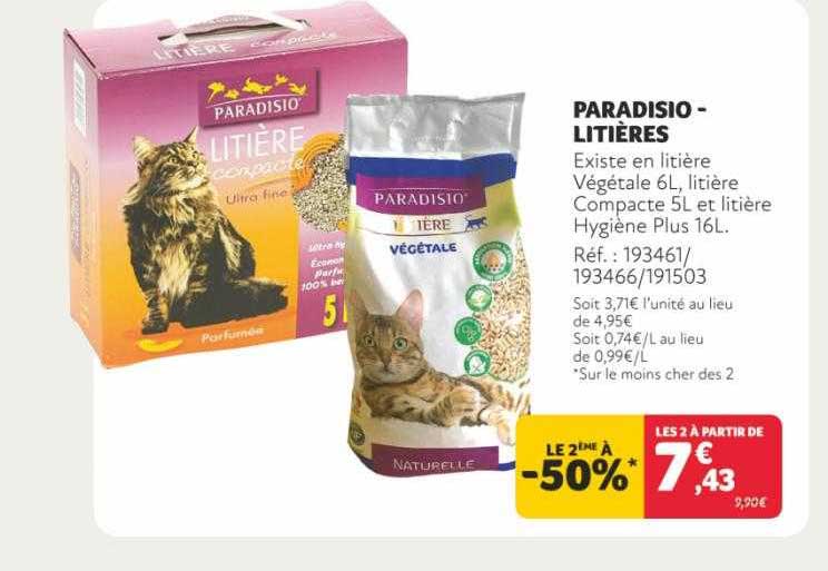 paradisio - litières