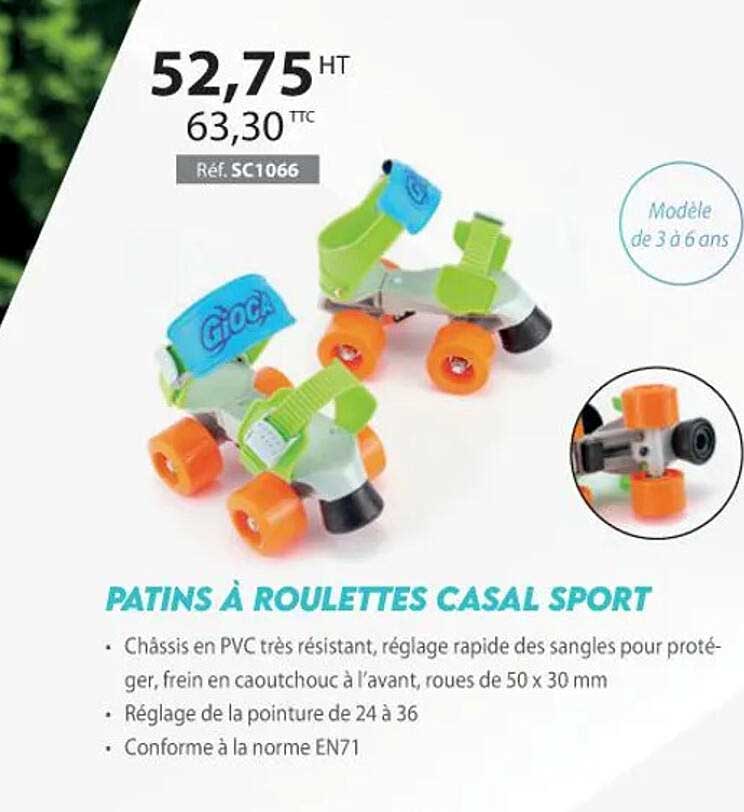patins à roulettes casal sport