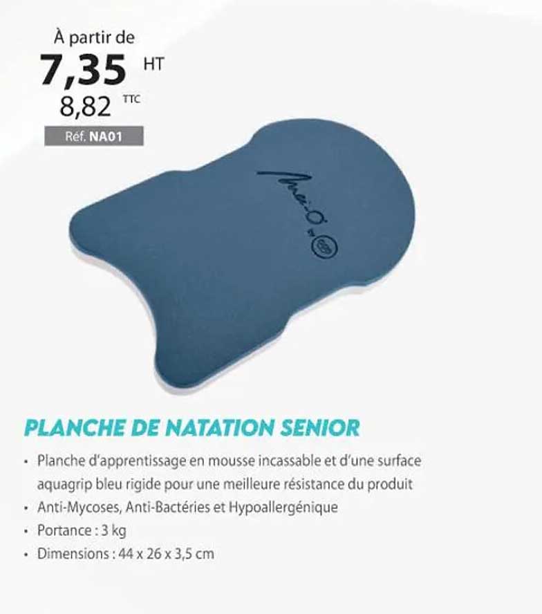 planche de natation senior