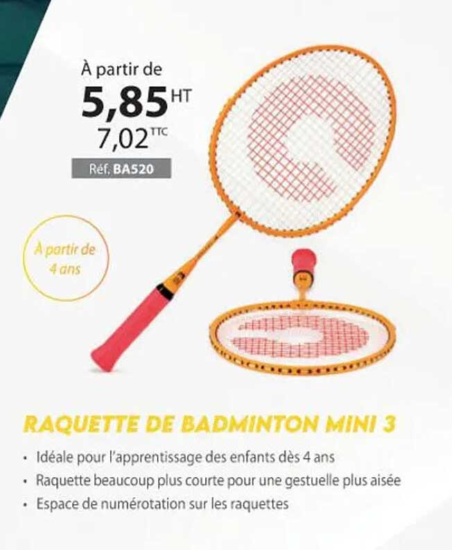 Raquette De Badminton Mini 3