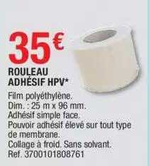rouleau adhésif hpv