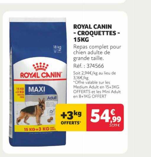royal canin - croquettes - 15 kg