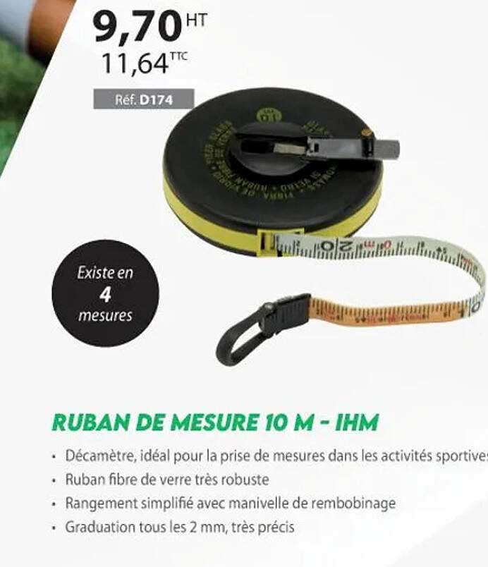ruban de mesure 10 m - ihm