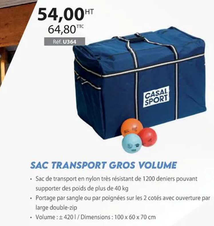 sac transport gros volume casal sport