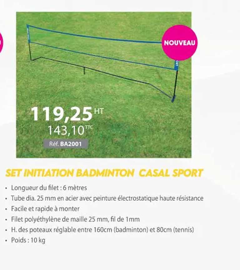 set initiation badminton casal sport
