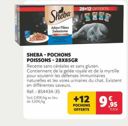 Sheba - Pochons Poissons - 28x85 Gr