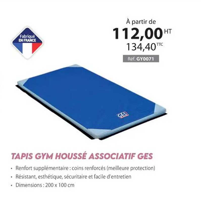 tapis gym houssé associatif ges