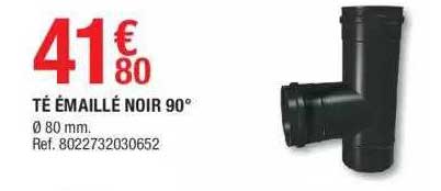 té émaillé noir 90°