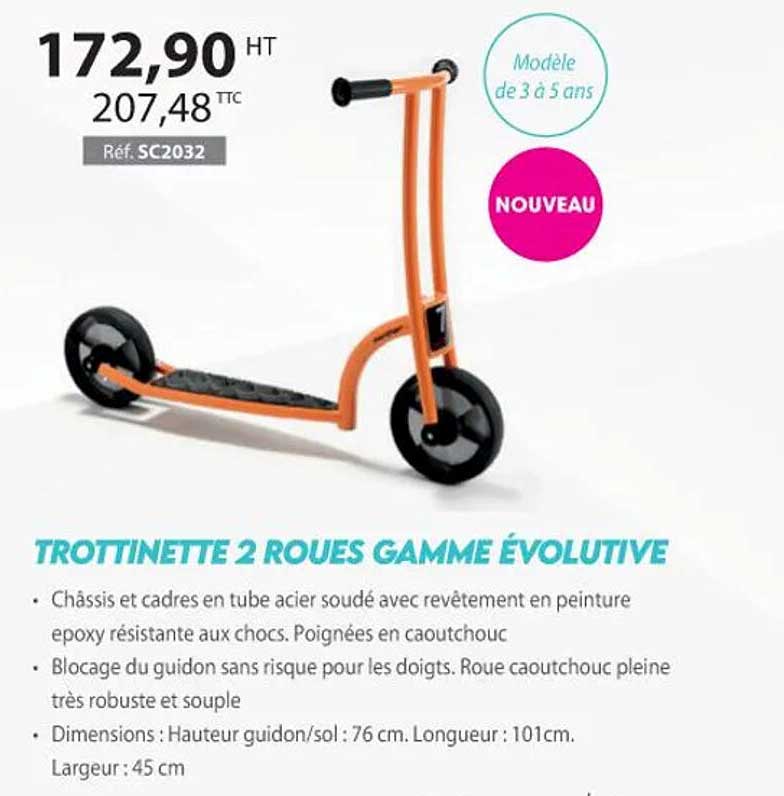 trottinette 2 roues gamme évolutive