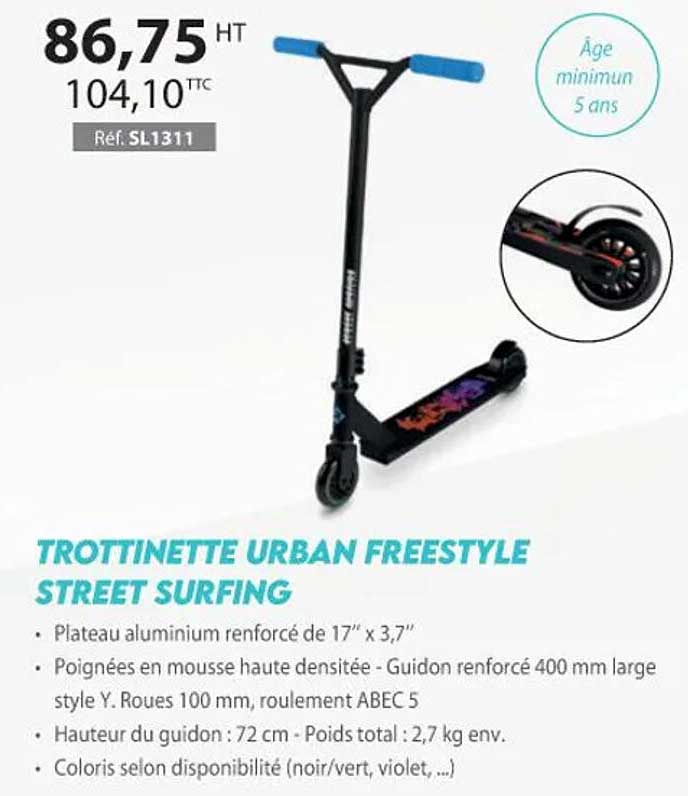 trottinette urban freestyle street surfing