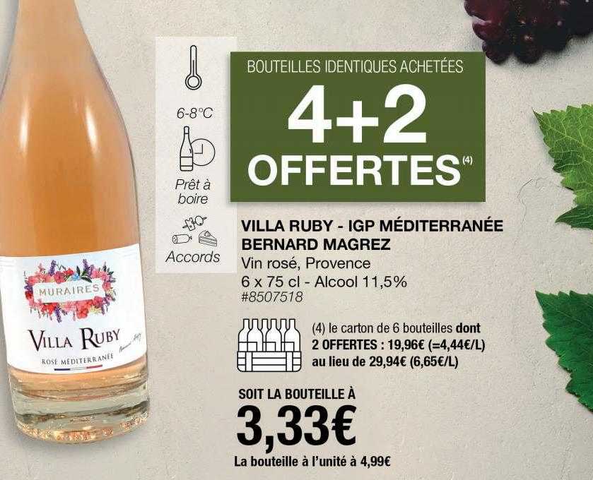 villa ruby - igp méditerranée bernard magrez