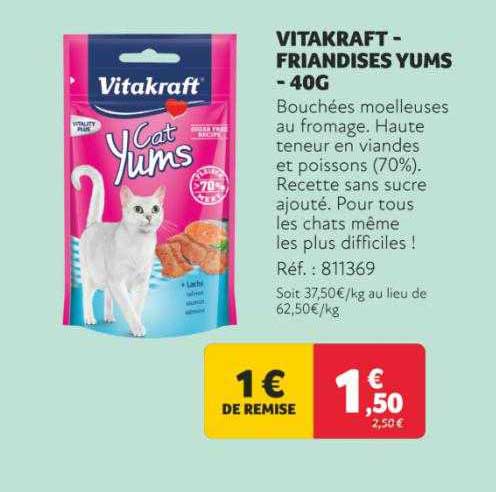 Vitakraft - Friandises Yums - 40 G