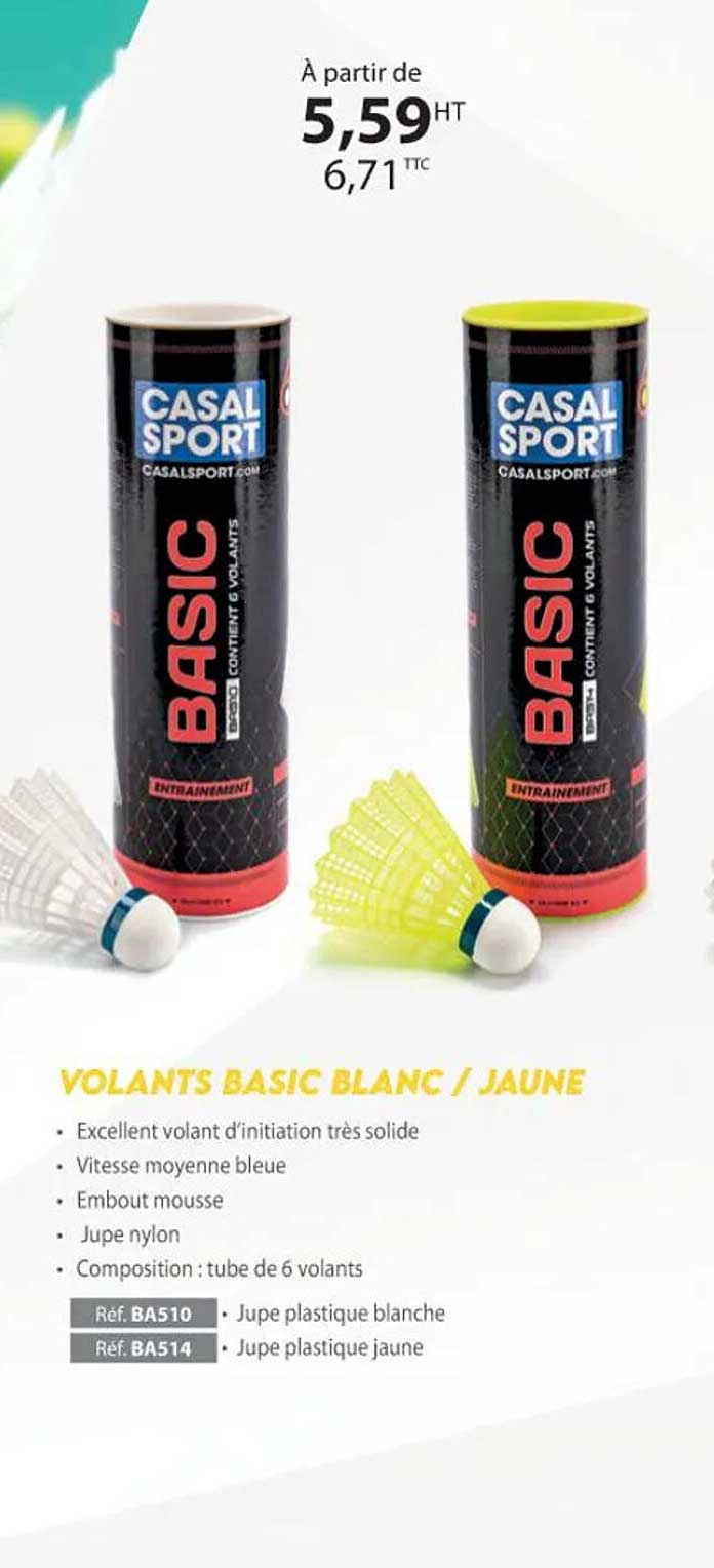 volants basic blanc-jaune