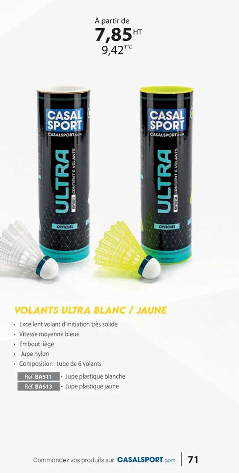 volants ultra blanc-jaune