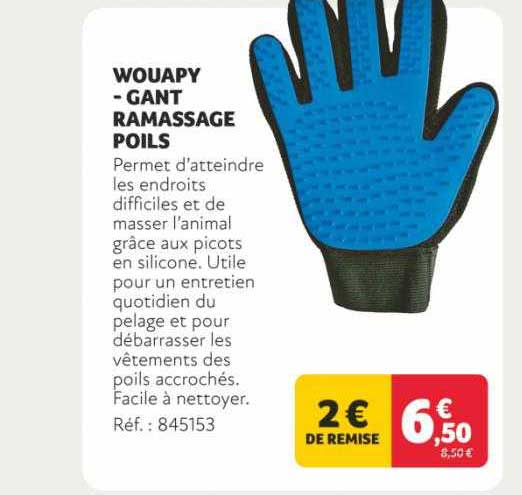 wouapy - gant ramassage poils