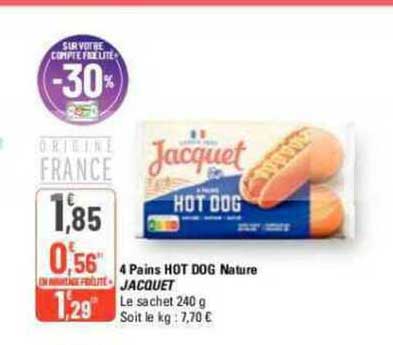 4 Pains Hot Dog Nature Jacquet
