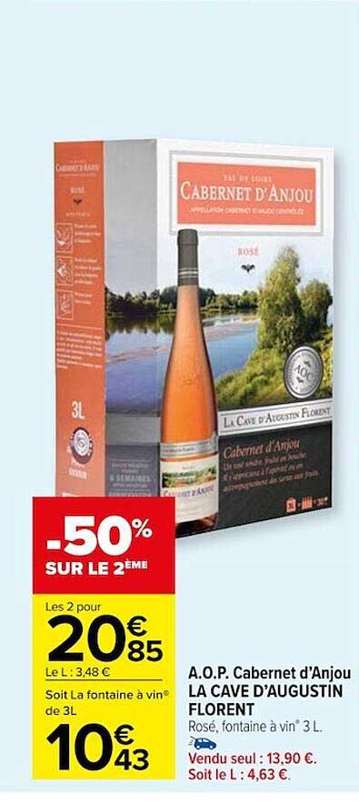a.o.p. cabernet d'anjou la cave d'augustin florent