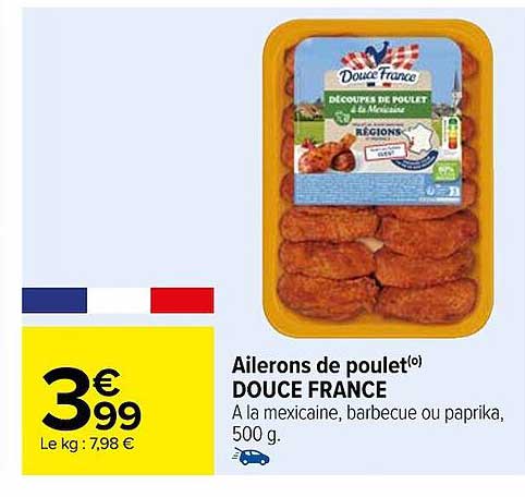 ailerons de poulet douce france
