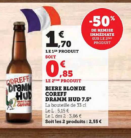 bière blonde coreff dramm hud 7.5°