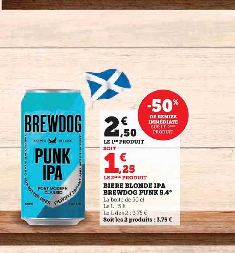 bière blonde ipa brewdog punk 5.4°