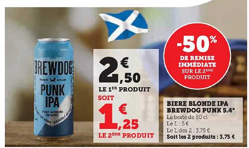 bière blonde ipa brewdog punk 5.4°