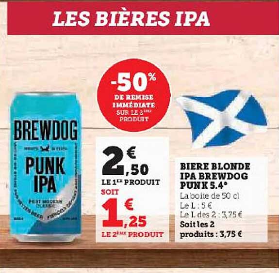 bière blonde ipa brewdog punk 5.4°