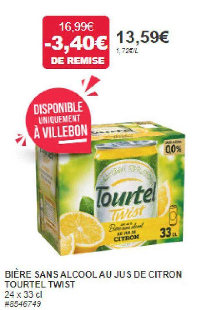 Bière Sans Alcool Au Jus De Citron Tourtel Twist