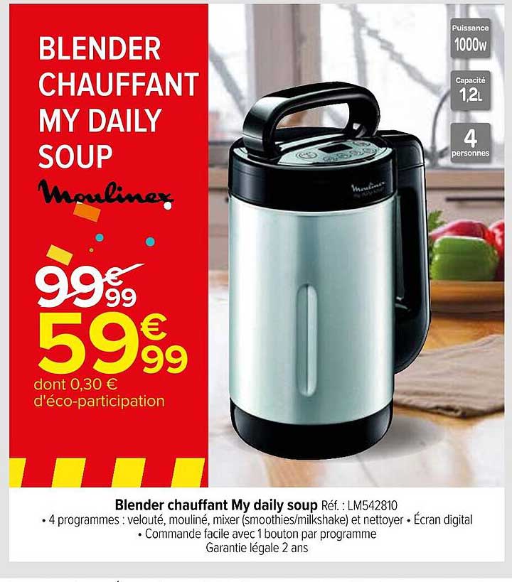 blender chauffant my daily soup moulinex